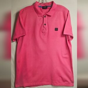 Paul and Shark Pink Polo Shirt XL